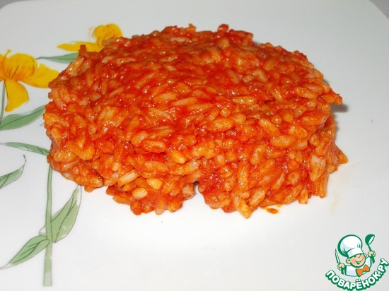 томатный рис с сыром
