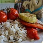 Овощи-гриль с рисом