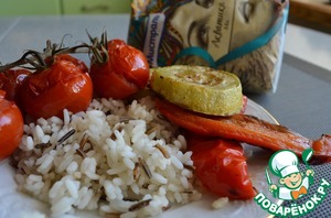 Рецепт Овощи-гриль со смесью пропаренного и дикого риса