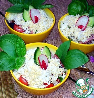 Рецепт Салат овощной с диким рисом