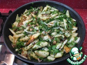 Рецепт Жареная картошка с жареной селедкой