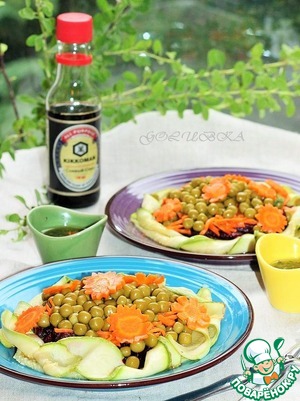 Рецепт Летний салат из овощей с мятной заправкой