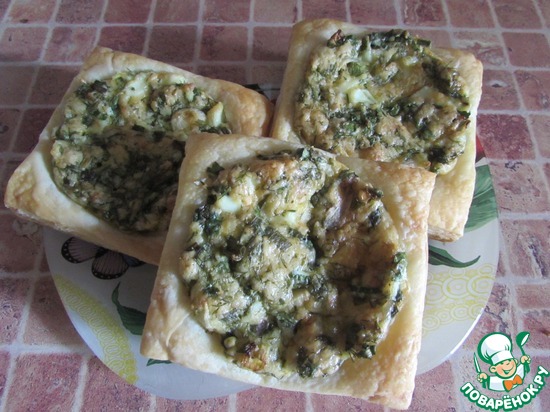 Ленивые пирожки со свежей зеленью по рецепту LNataly https://www.povarenok.ru/recipes/show/101681/