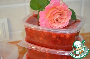 Рецепт Заморозка сладкого соуса из ягод