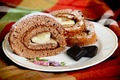 Рулет с бананом))