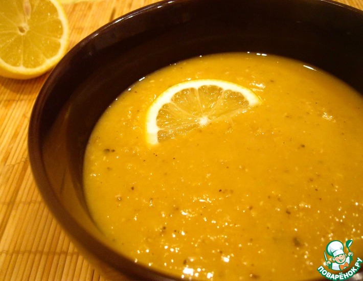 Рецепт: Турецкий суп из красной чечевицы