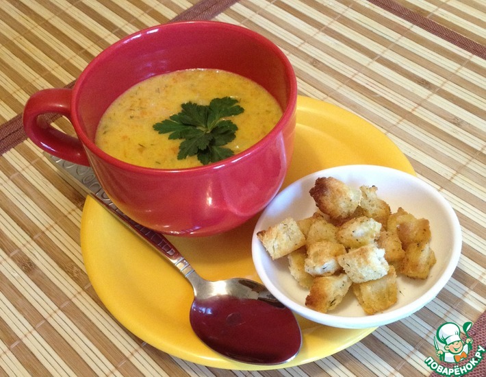 Рецепт: Морковный суп Зайкина радость