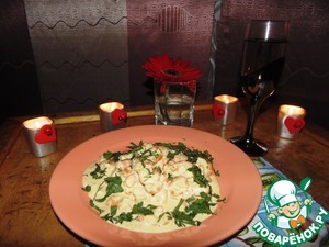 Рецепт Креветки в сливочно-чесночном соусе