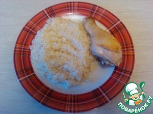 Рецепт Курица с рисом на ужин "А-ля натюрель"