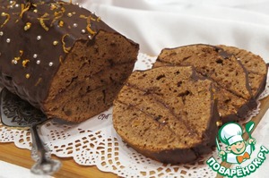 Рецепт Шоколадно-миндальный кекс с малиновым джемом