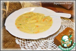 Рецепт Молочный картофельный суп с макаронами