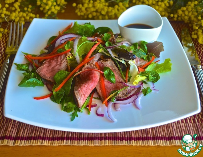 Рецепт: Тайский салат с говядиной
