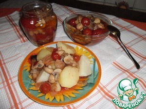 Рецепт Грибы с томатами