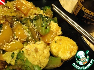 Рецепт Соте из тофу и овощей
