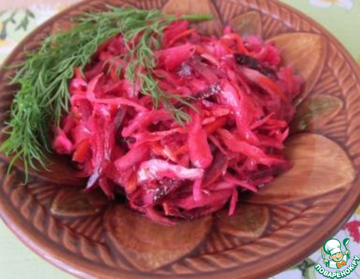 Рецепт: Русский салат на корейский лад