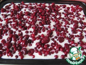 Творожный пирог с ягодами, пошаговый рецепт с фото