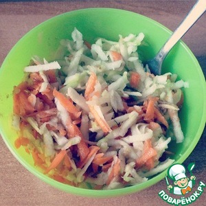 Рецепт Сладкий салат с яблоком и морковью