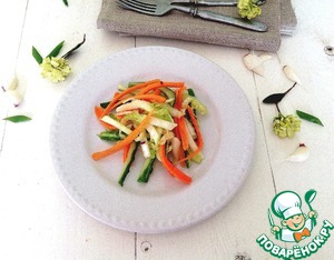 Рецепт Салат из свежих овощей "Весенняя легкость"