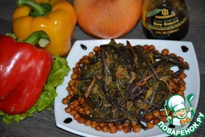 Рецепт Свежий папоротник с овощами и соевым соусом