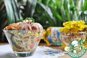 Рецепт Салат с маринованными морепродуктами "Взморье"