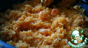 Рецепт Жареный рис басмати с креветками и специями масала