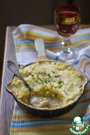 Рецепт Курица в луковом соусе с кукурузой и картофелем