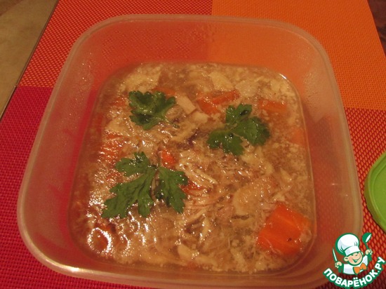 Куриный сальтисон с морковью в мультиварке по рецепту JeSeKi https://www.povarenok.ru/recipes/show/85506/