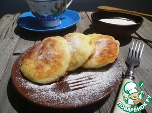 Рецепт Сырники из творога с бананом