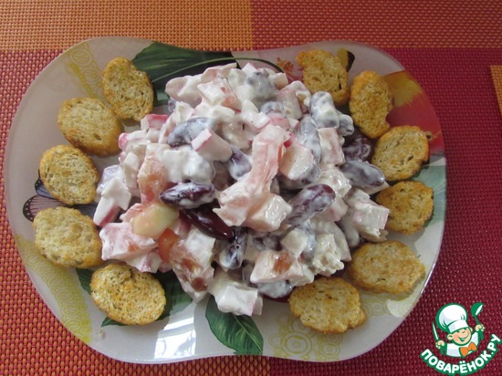 Салат из фасоли "Остренький" по рецепту Маришка-2015 https://www.povarenok.ru/recipes/show/101954/