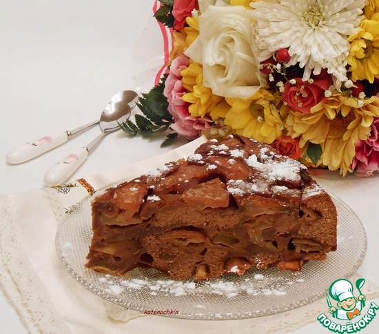 Шоколадная шарлотка