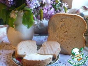 Рецепт Белый хлеб на закваске в хлебопечке " Вкус детства"