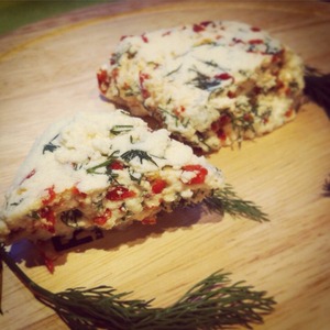Рецепт Домашний сыр с зеленью и перцем