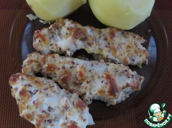 Куриное филе в кунжуте по рецепту Ольга Бабич https://www.povarenok.ru/recipes/show/69256/