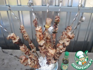 Рецепт Шашлык из свинины на кумысе и соевом соусе