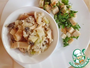 Рецепт Рис с кальмарами и кабачком