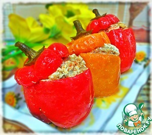 Рецепт Фаршированные перцы в томатно-сметанном соусе