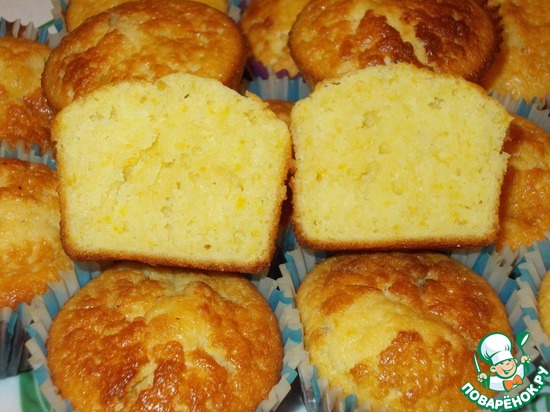 маффины с апельсином и белым шоколадом