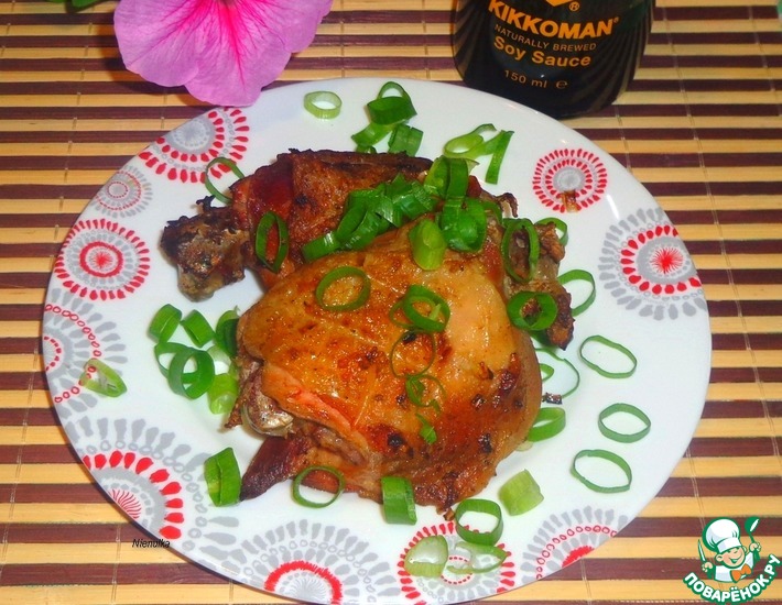 Куриные бёдра в имбирно-соевом соусе — рецепт с фото пошагово