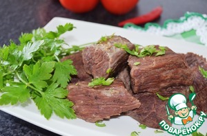 Рецепт Нежная говядина в скороварке