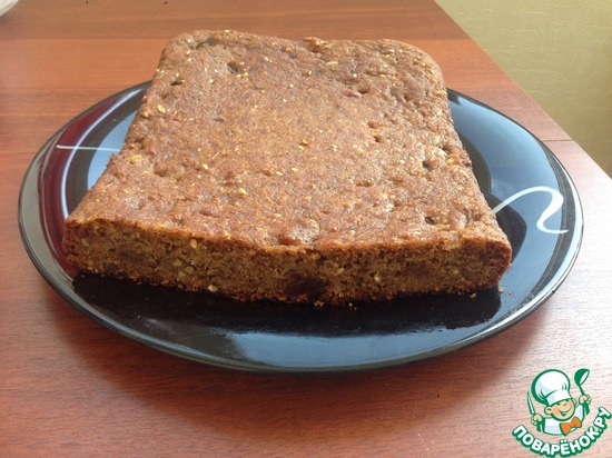 Банановый пирог из цельнозерновой муки