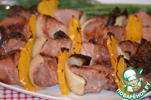 Рецепт Шашлычки из свинины с апельсинами