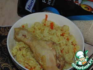 Рецепт Плов из куриных окорочков с круглым рисом