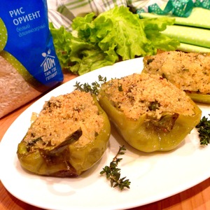 Рецепт Фаршированный перец с зелеными овощами
