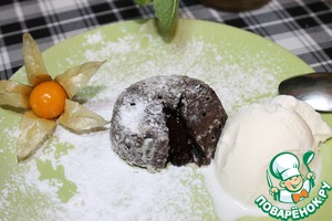 Рецепт Шоколадный фондан