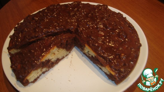 Кекс "Зебра из ничего" - мой рецепт.