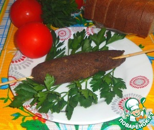 Рецепт Шашлык из печени и картофеля