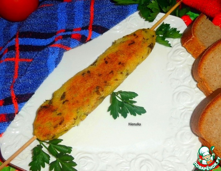Рецепт: Люля-кебаб Мускатный картофель