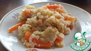 Рецепт Перлово-рисово-нутовая каша с овощами