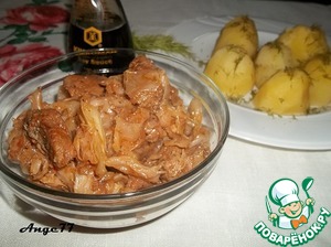Рецепт Свинина тушеная с капустой