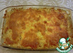 Рецепт Куриная печень с овощами и сыром
